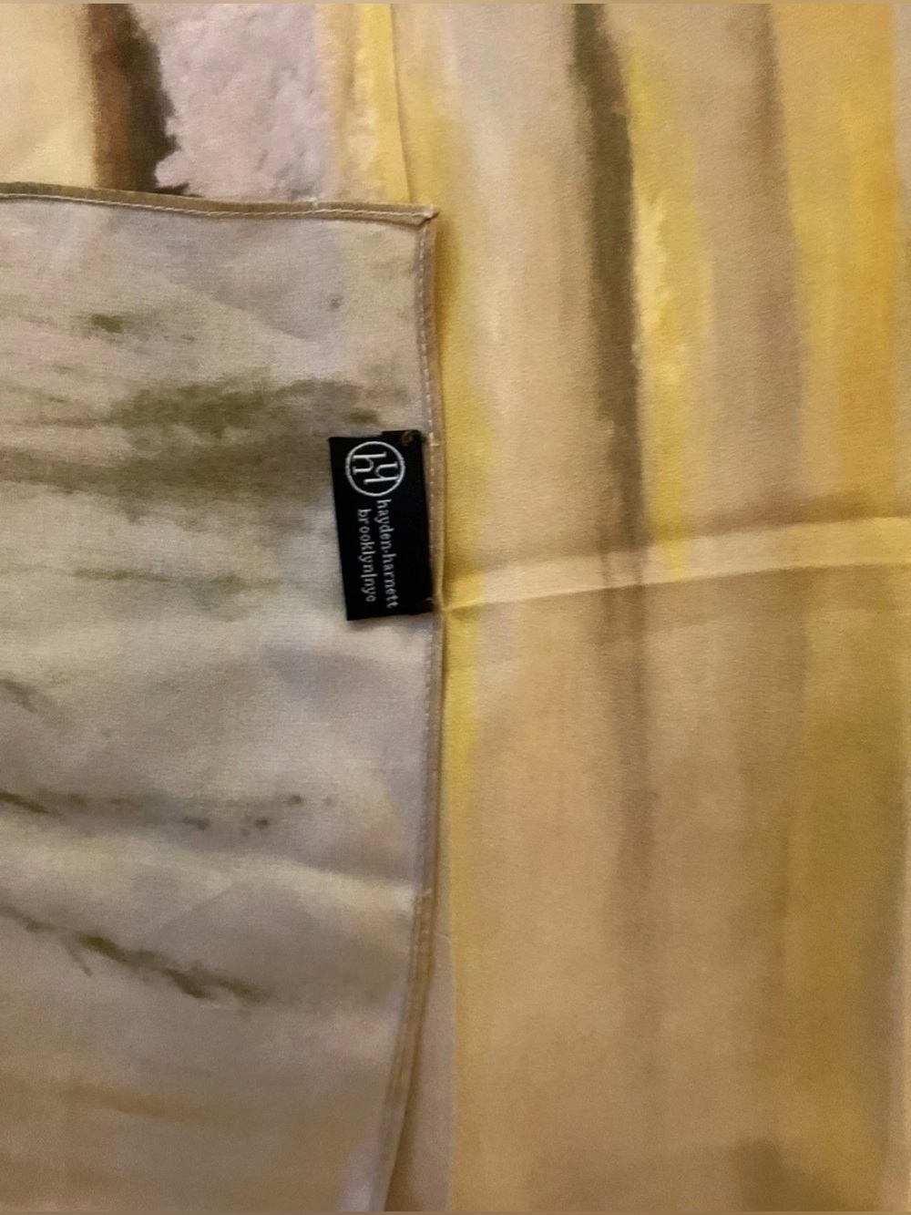 Vintage Hayden Harnett By Brooklynlyne Large Silk Scarf 30x41